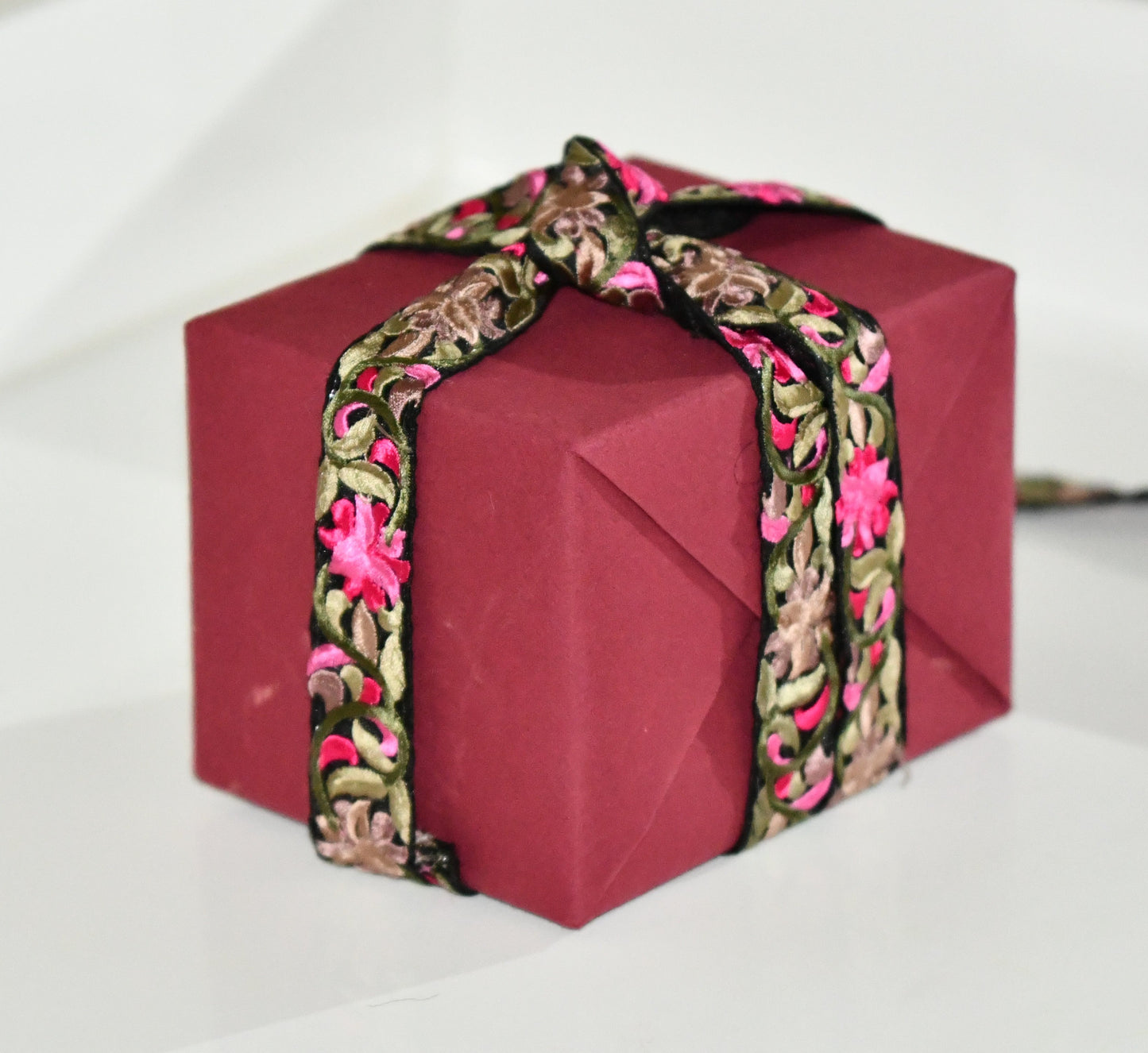 christine jacquard ribbon fair trade trim gift decor