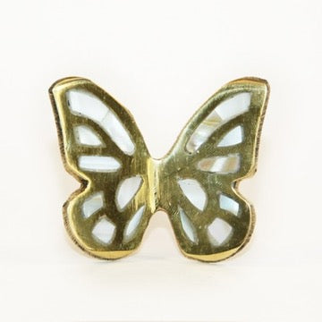 mother of pearl butterfly cabinet knobs fair trade