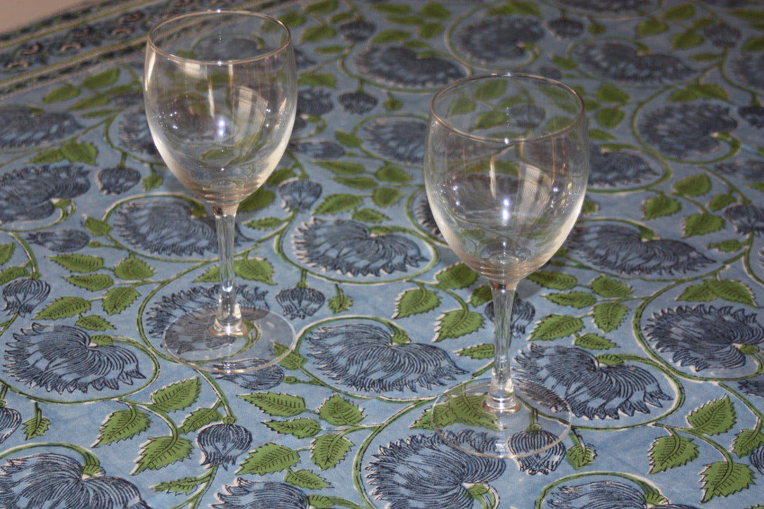 latus tablecloth fair trade handmade block print