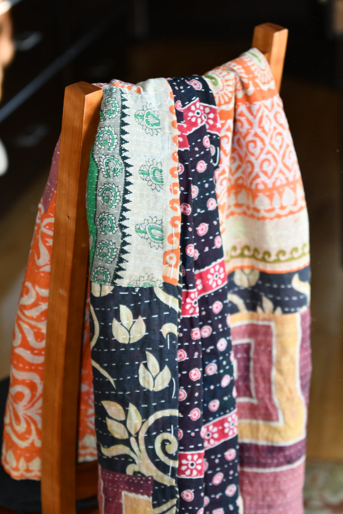 Externus Kantha Quilt - Fair Trade Hand-Stitched