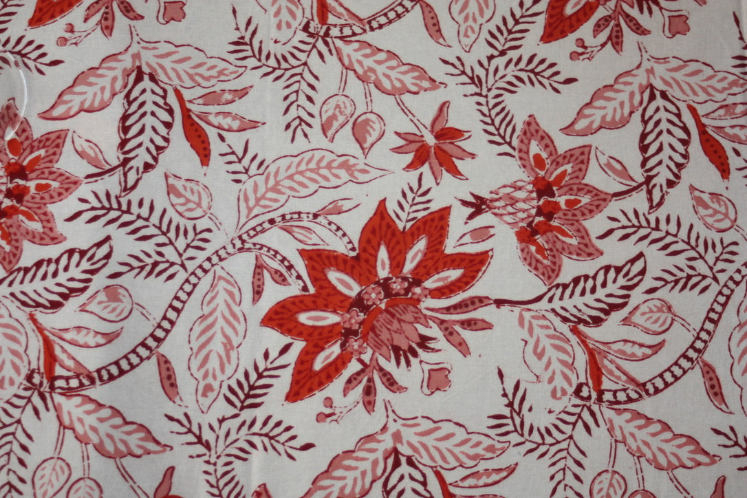 rubor tablecloth fair trade handmade block print