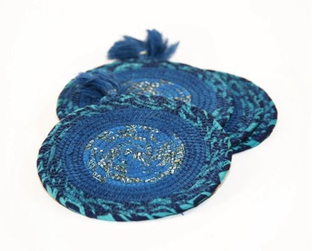 chai time coaster set handmade fair trade