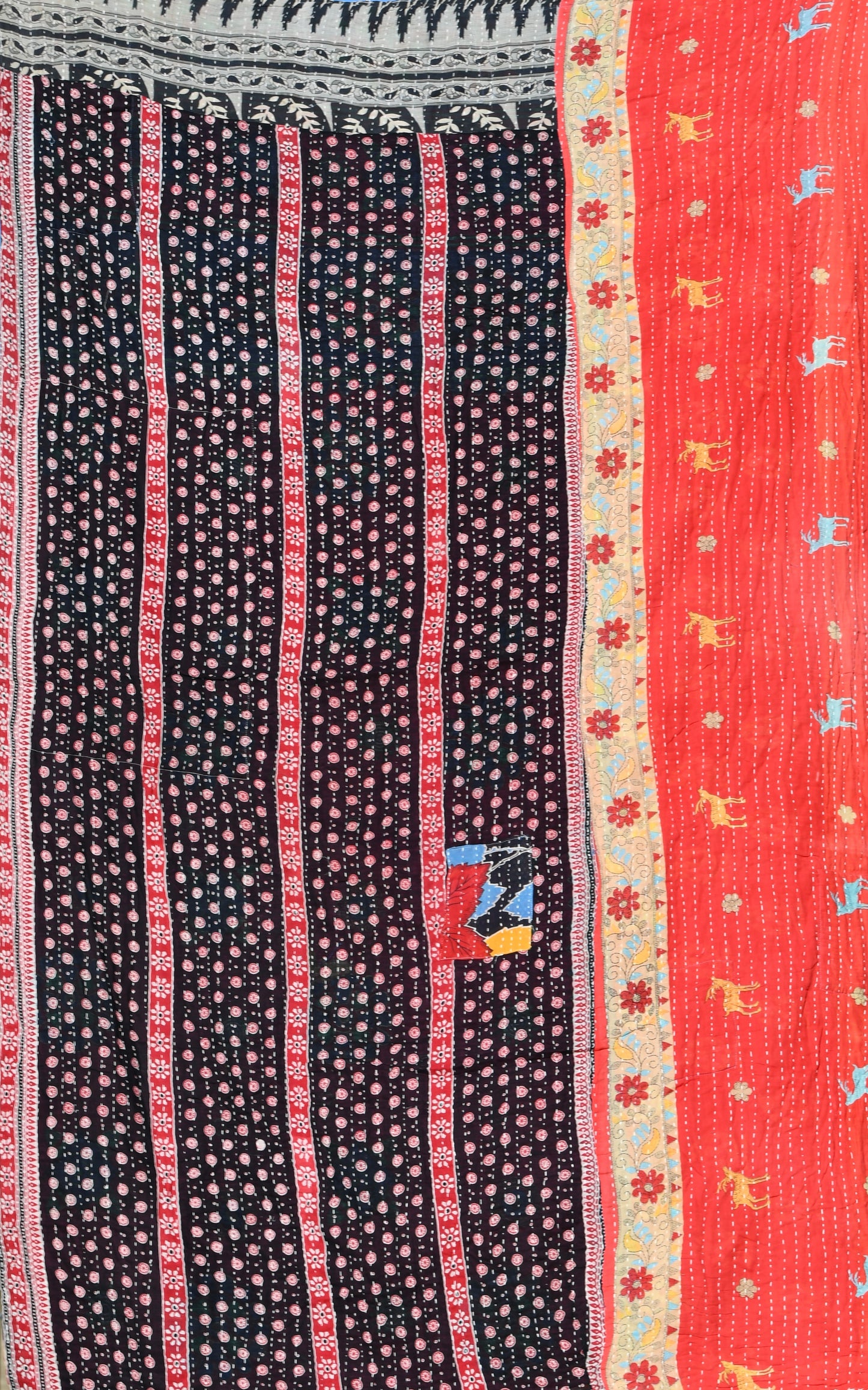 Externus Kantha Quilt - Fair Trade Hand-Stitched