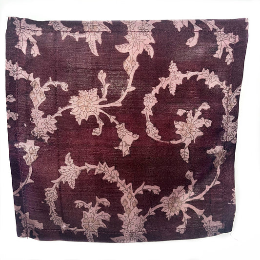 purple rain pocket square fair trade handmade silk