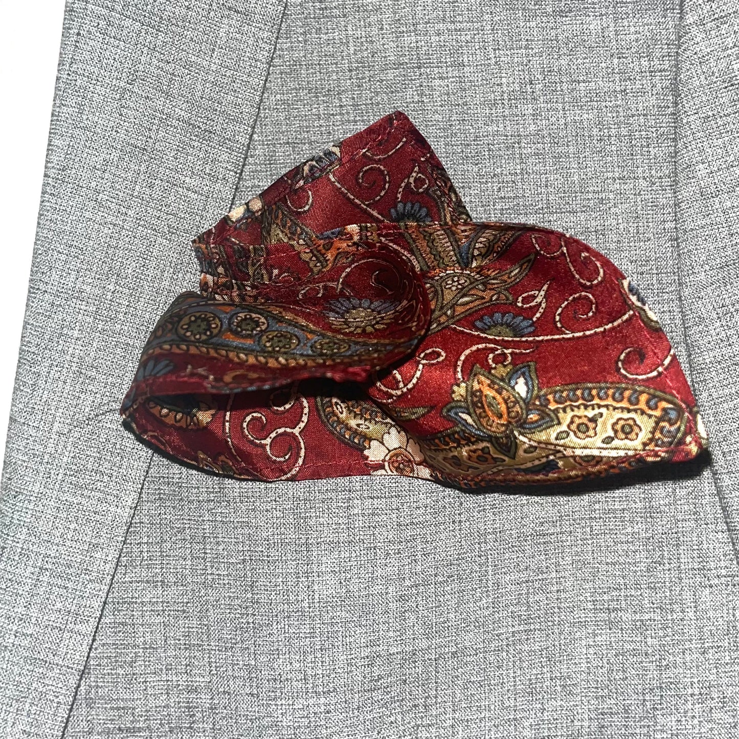 curl pocket square fair trade handmade