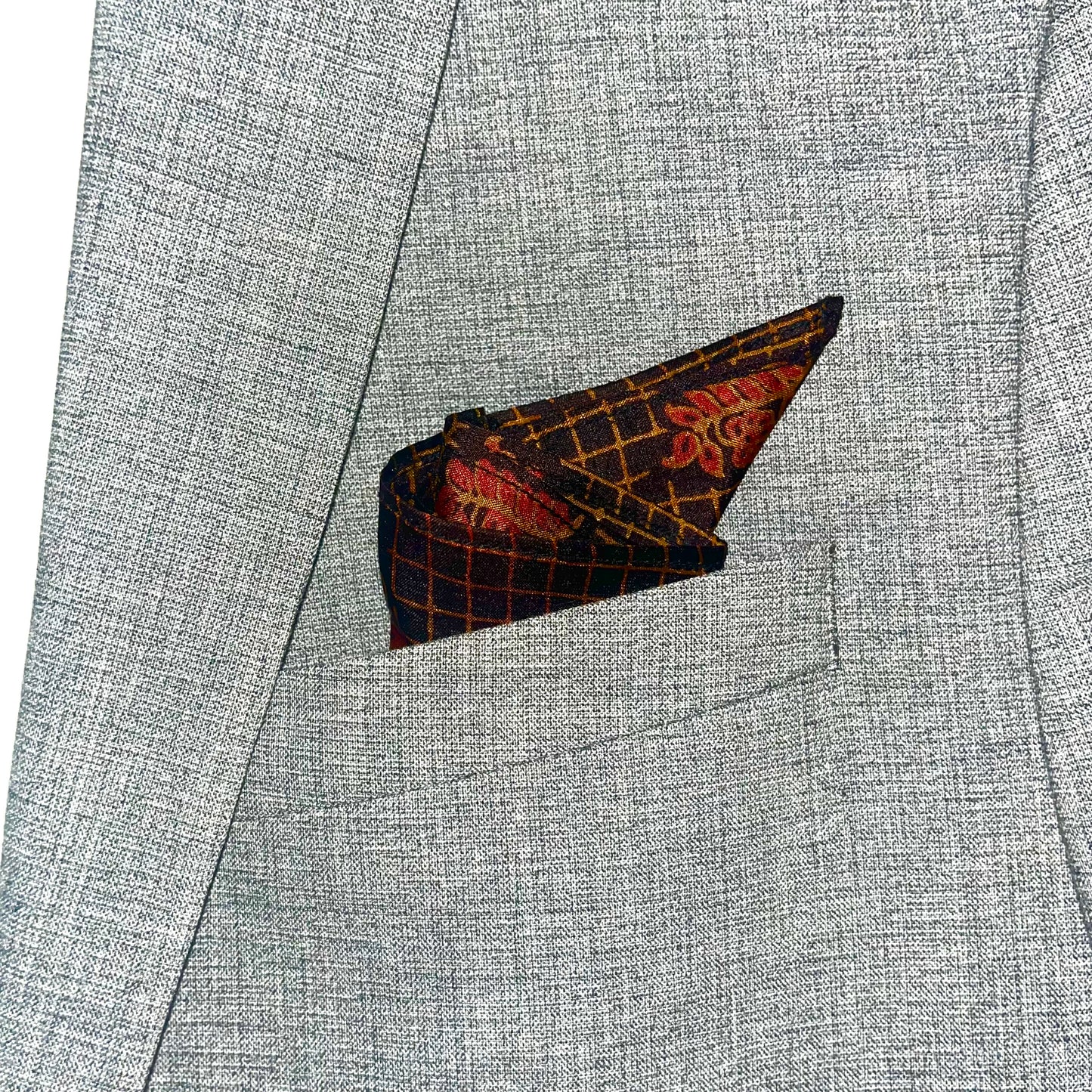 fleur pocket square fair trade handmade