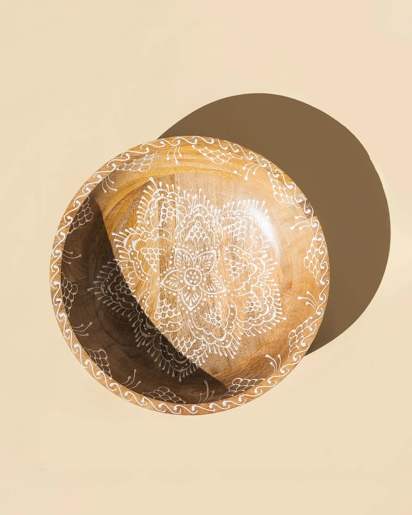 Mandala Bowl - Fair Trade Handmade Mango Wood