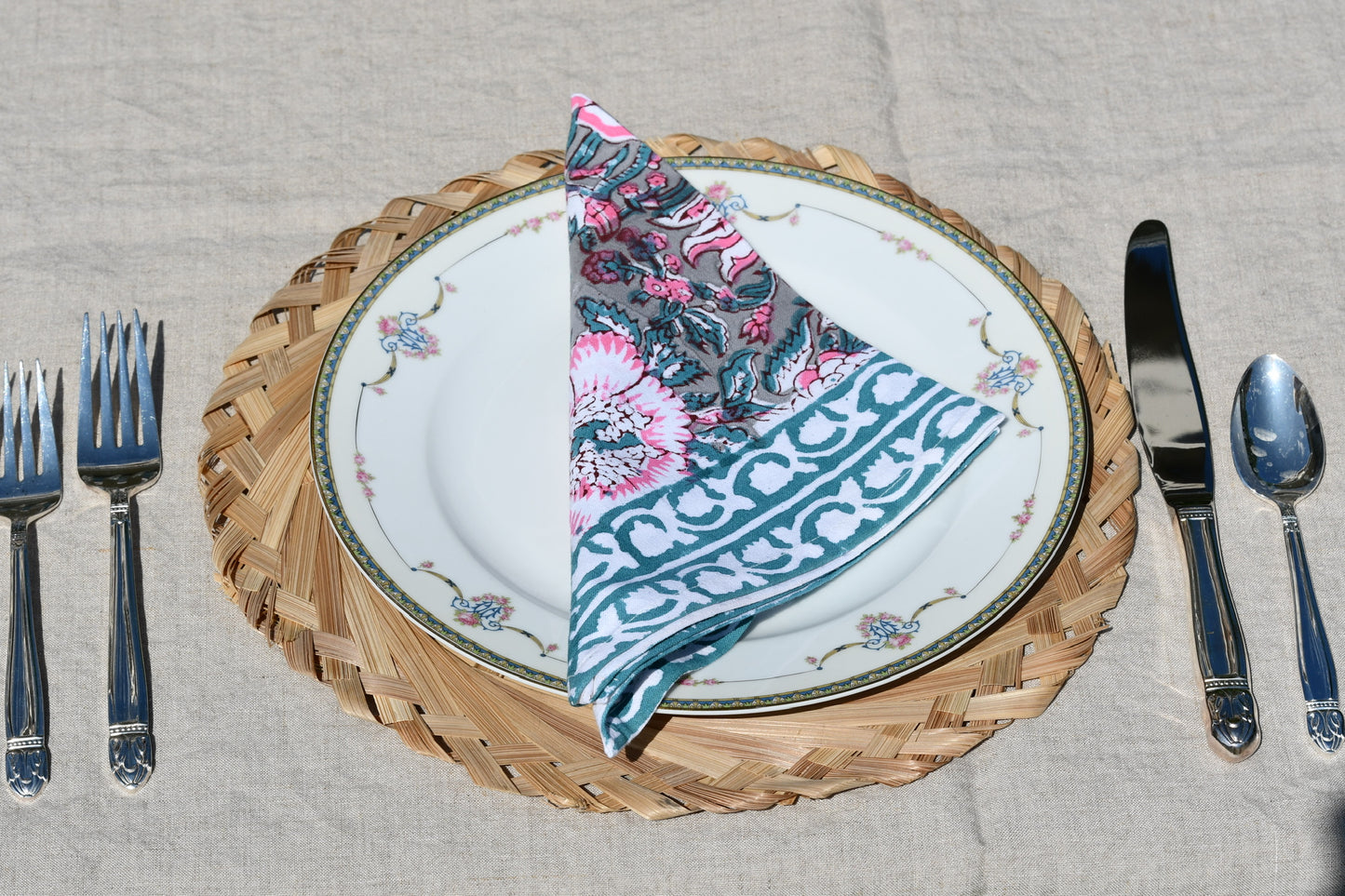 Rivus Napkins - Fair Trade Handmade Block Print