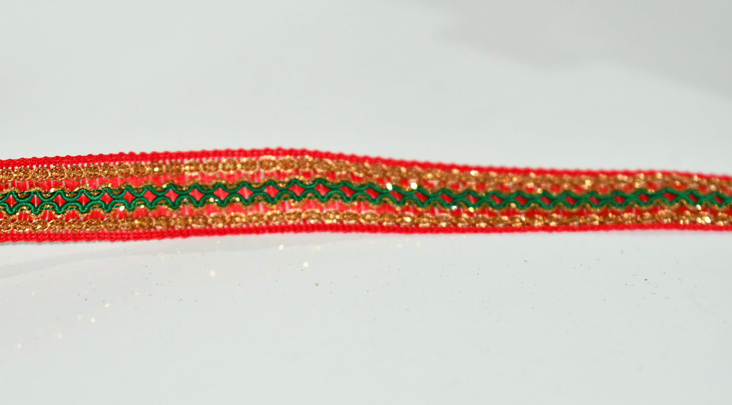 Holly Zari Ribbon - Fair Trade Trim Gift Decor