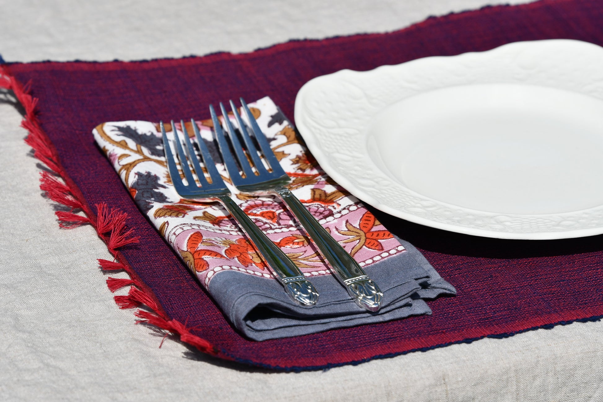 karigiri placemat set fair trade handmade