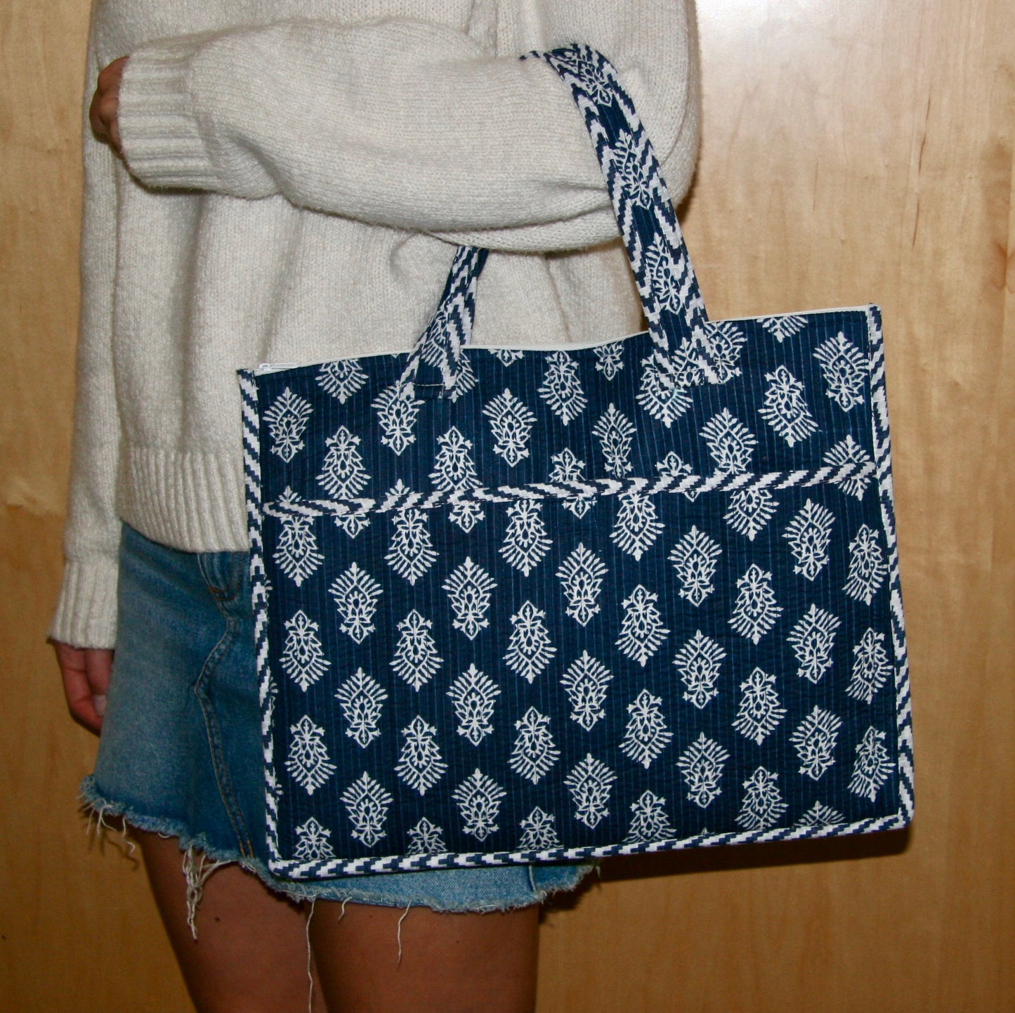 Laptop Bag - Fair Trade Handmade Block Print