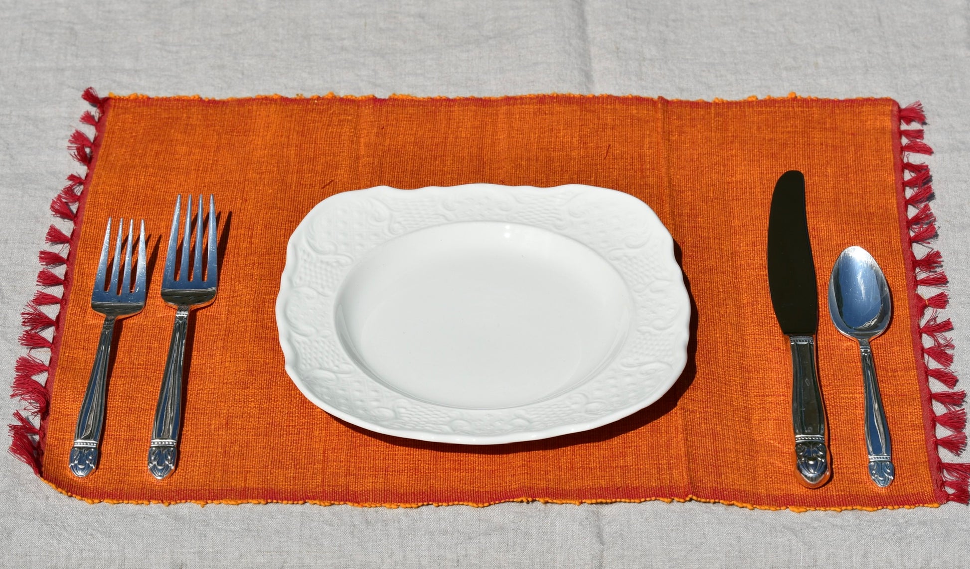 karigiri placemat set fair trade handmade