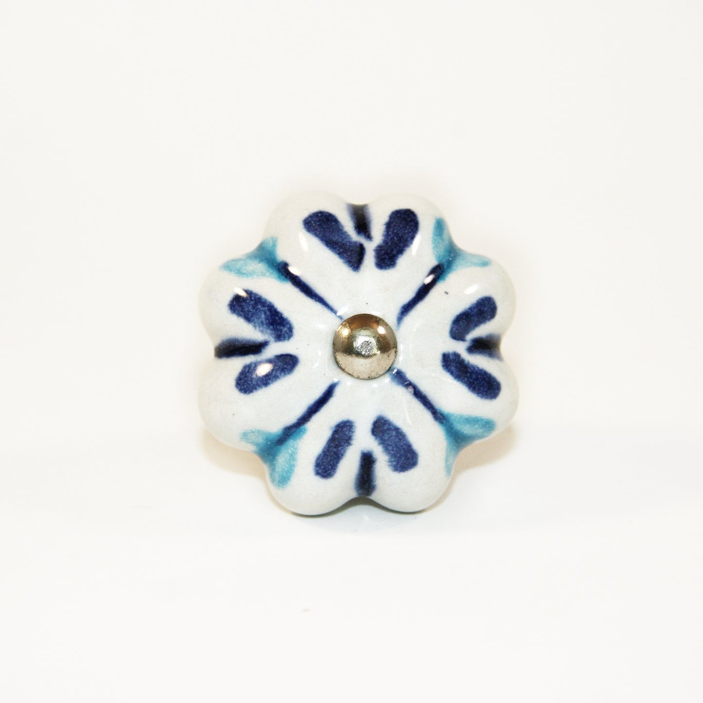 Blue Cabinet Knobs - Fair Trade Ceramics