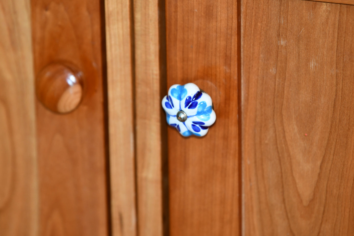 Blue Cabinet Knobs - Fair Trade Ceramics