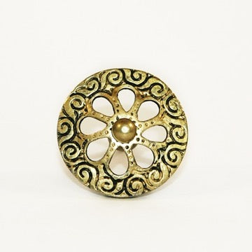 Gold Wheel Cabinet Knobs - Fair Trade Cast Iron