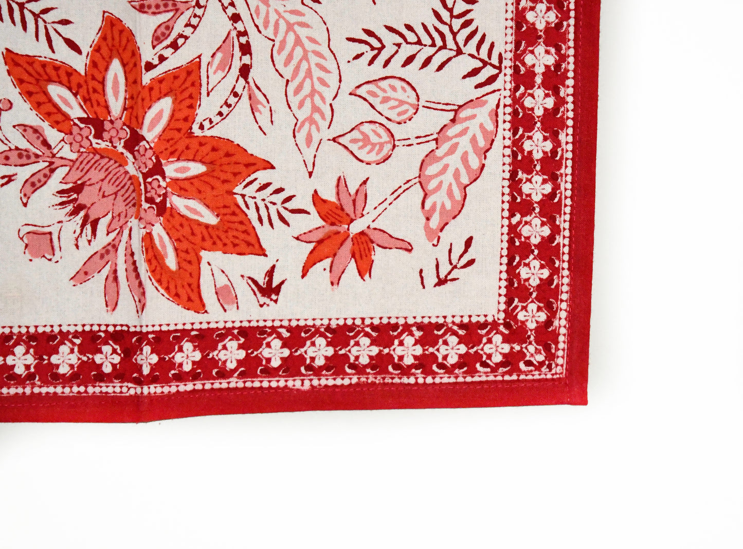 Rubor Napkin Set - Fair Trade Handmade Block Print