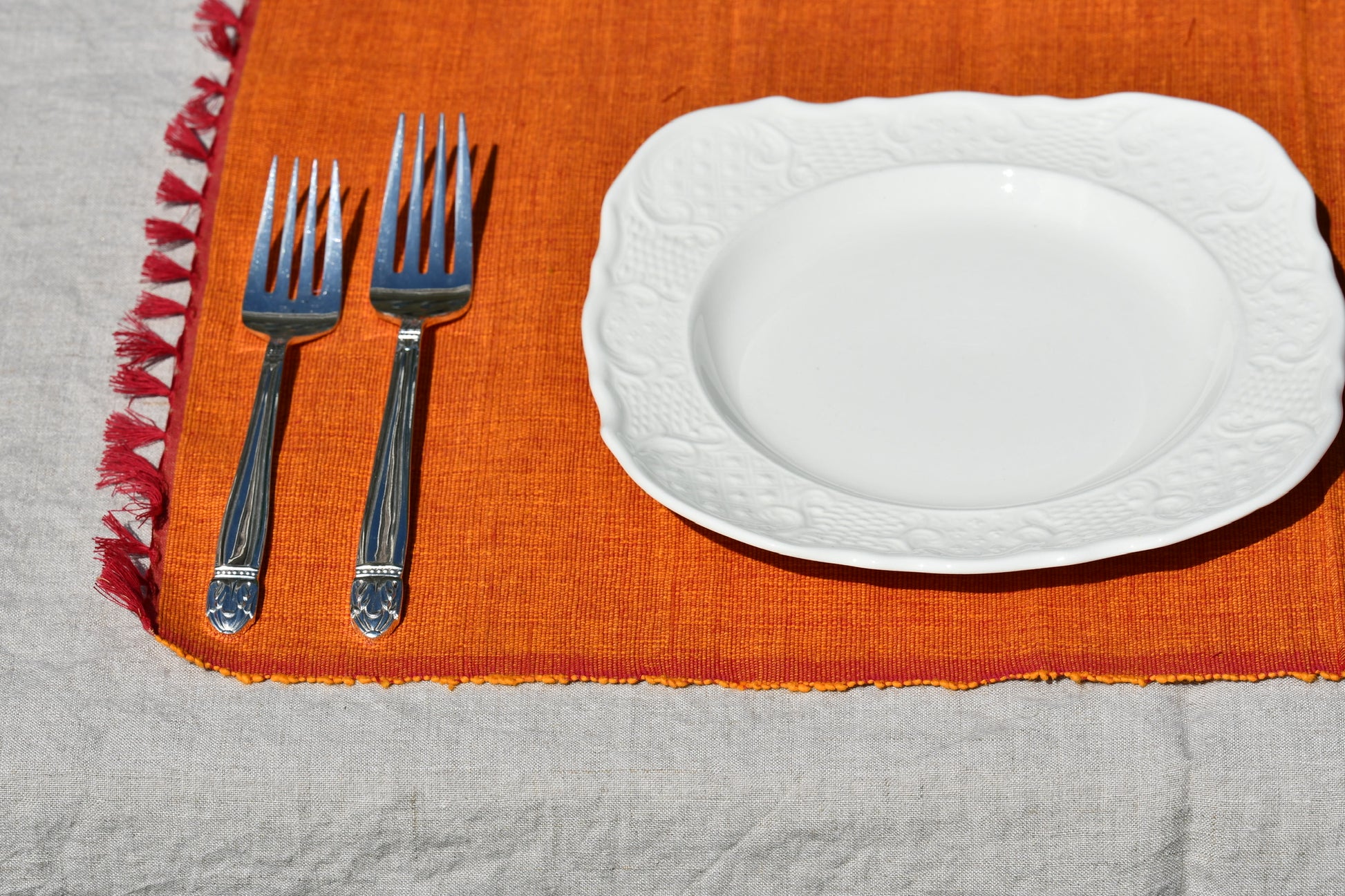 karigiri placemat set fair trade handmade