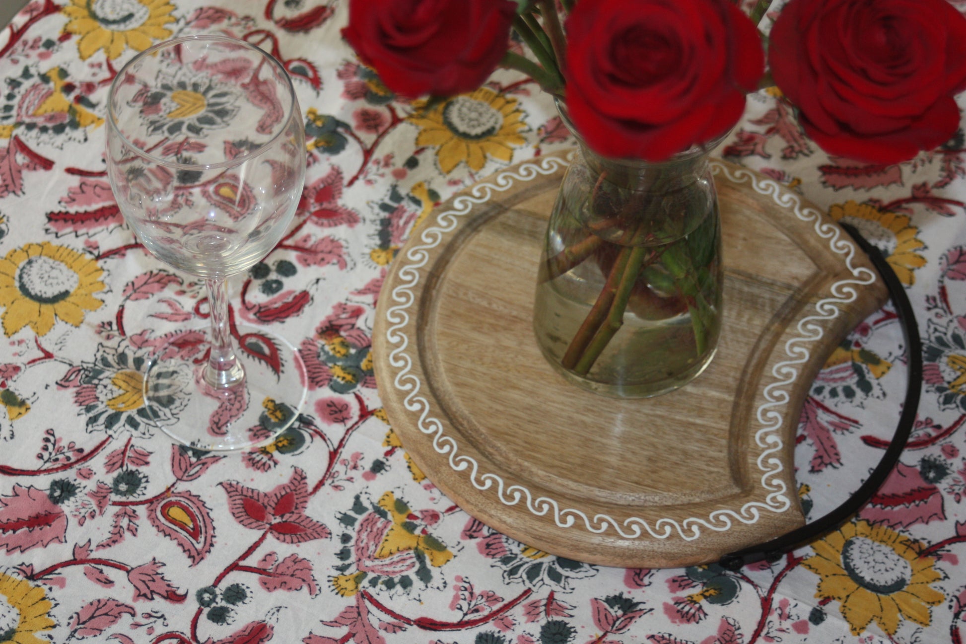 harvest board fair trade handmade mango wood