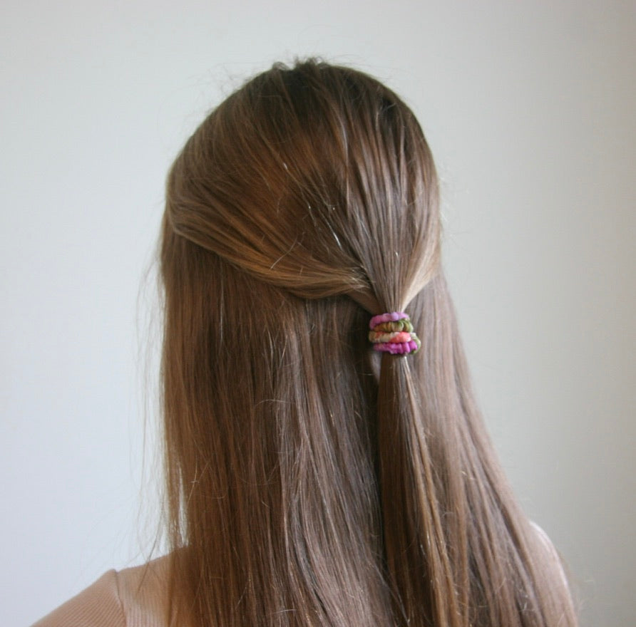 Thin Sari Scrunchie Set - Fair Trade Handmade