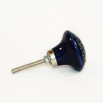 Navy Cabinet Knobs - Fair Trade Ceramics