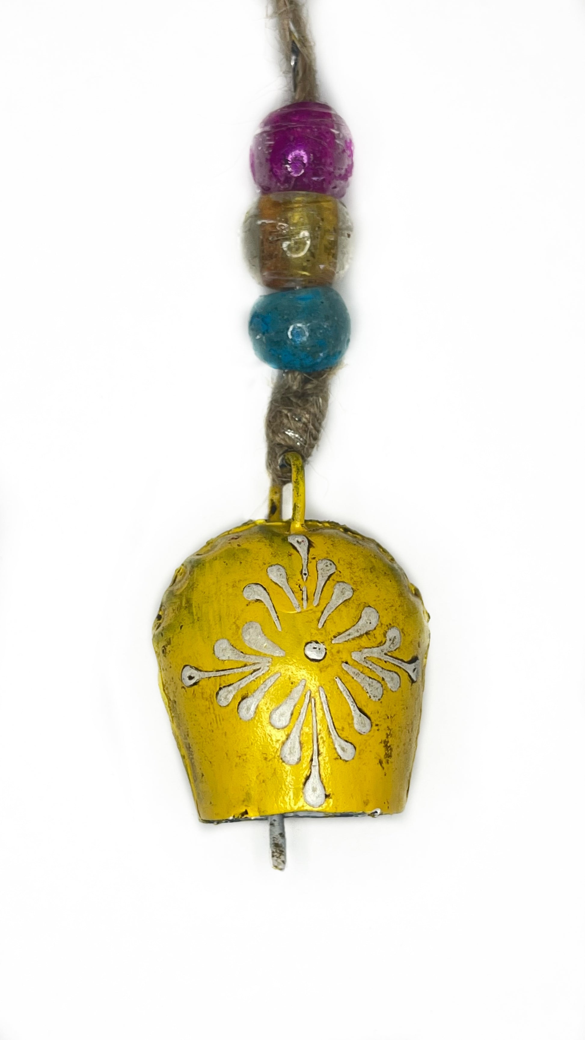 yellow bell set fair trade handmade painted