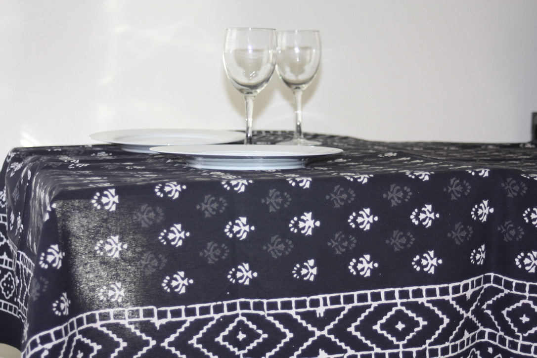 Nox Tablecloth - Trade Handmade Block Print