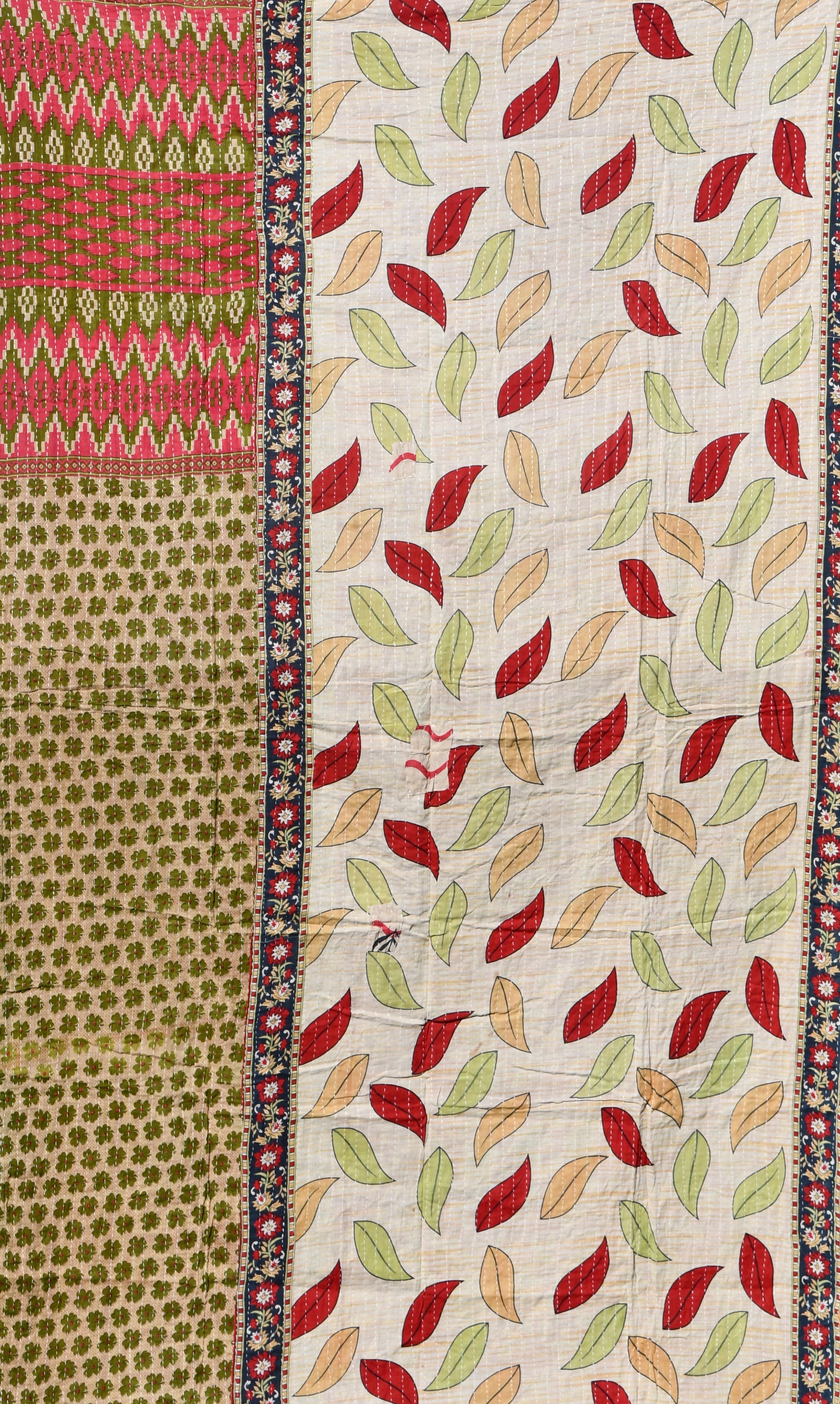 kantha quilt fair trade hand stitched 17