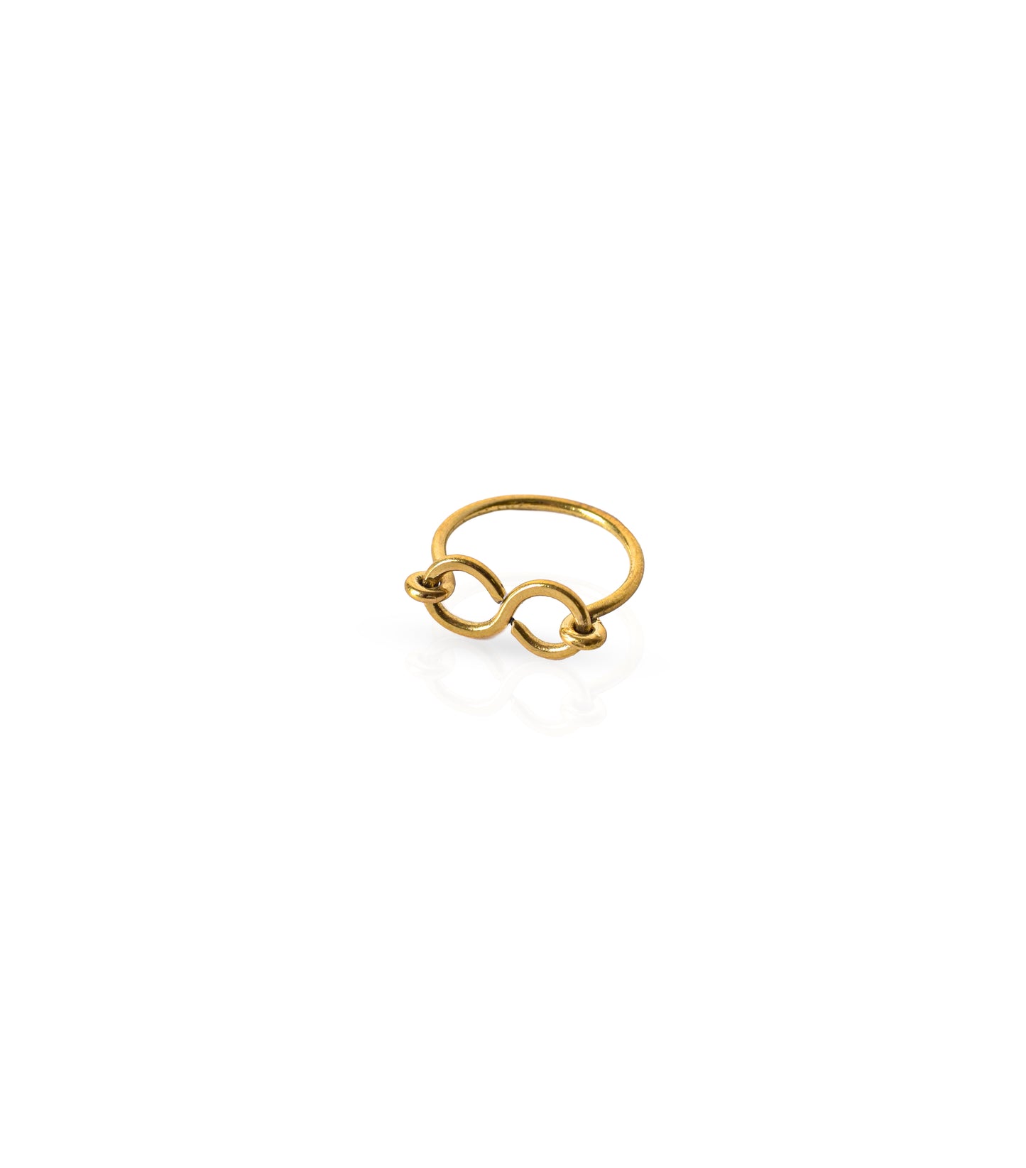 infinity brass ring fair trade handmade in egypt