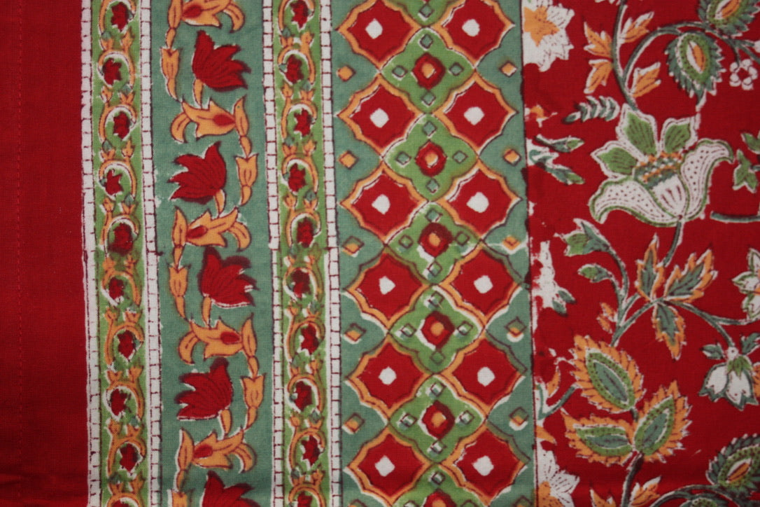 Messias Tablecloth - Fair Trade Handmade Block Print Tablecloth