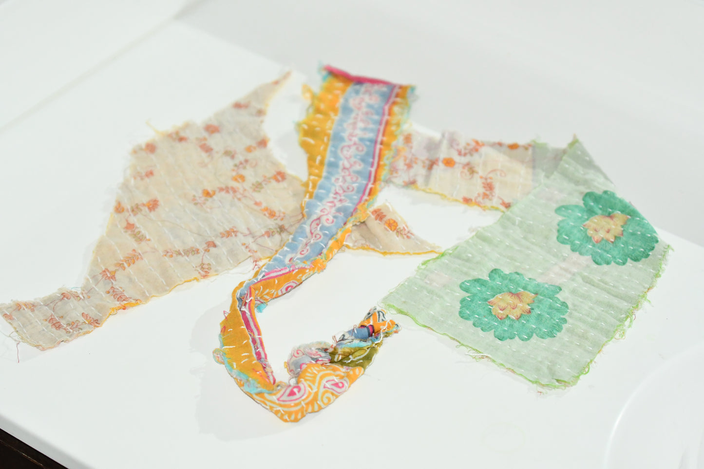 Kantha Bits and Wisps - Fair Trade Hand-Stitched