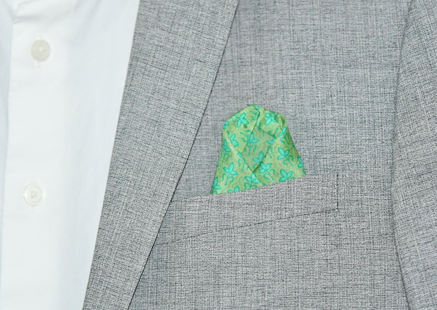 Flourish Pocket Square - Fair Trade Handmade Silk