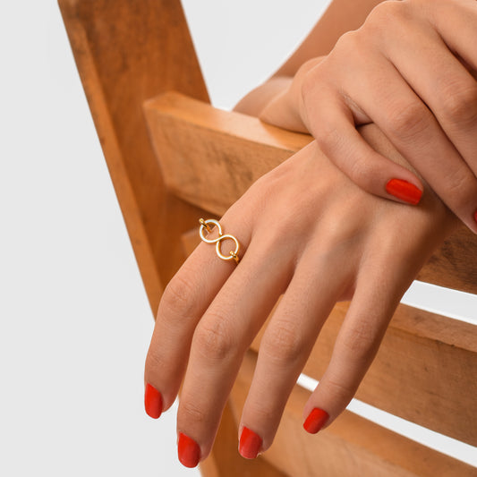 infinity brass ring fair trade handmade in egypt