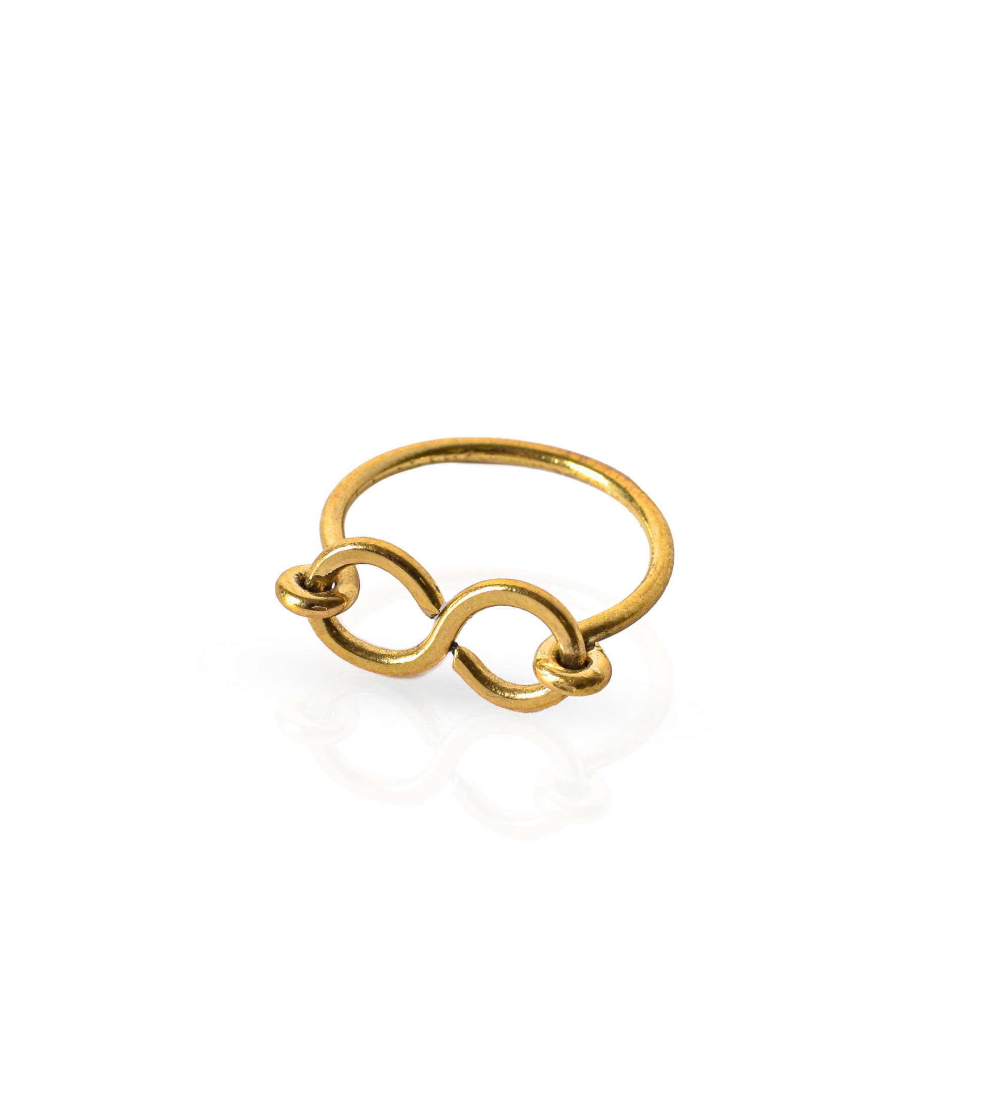 infinity brass ring fair trade handmade in egypt