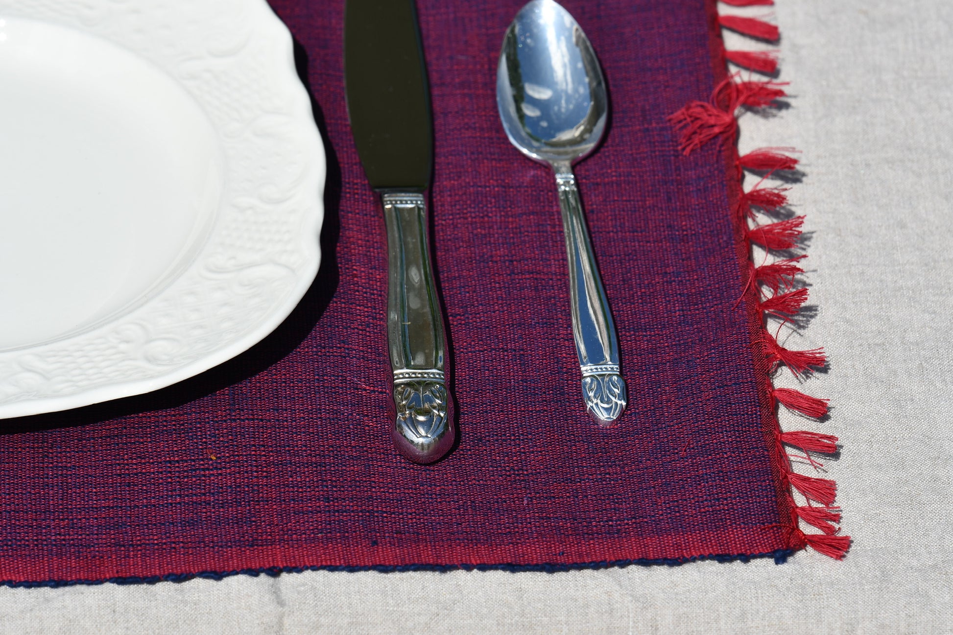 karigiri placemat set fair trade handmade